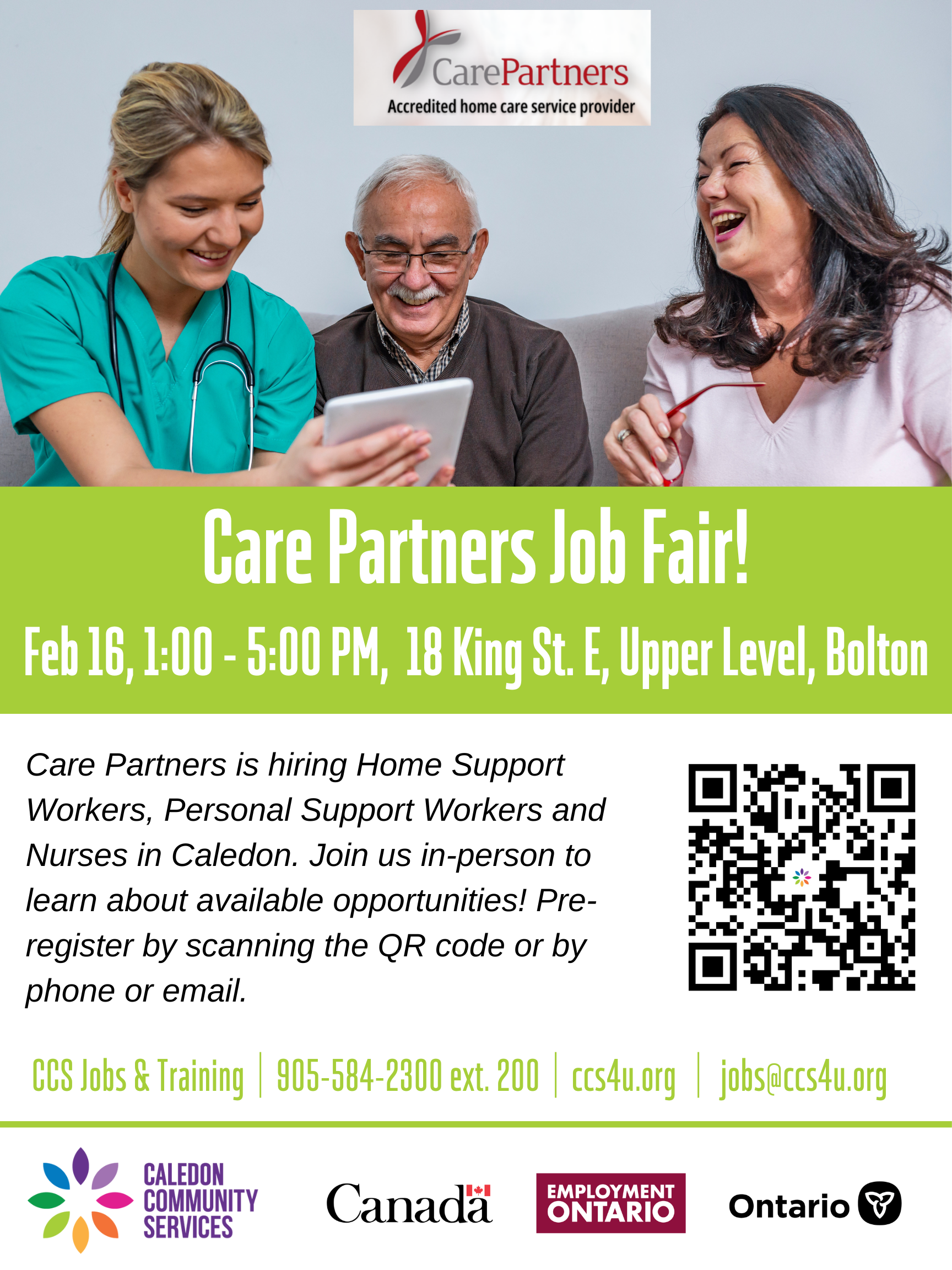 Care Partners JOB FAIR Feb 16 2023 2