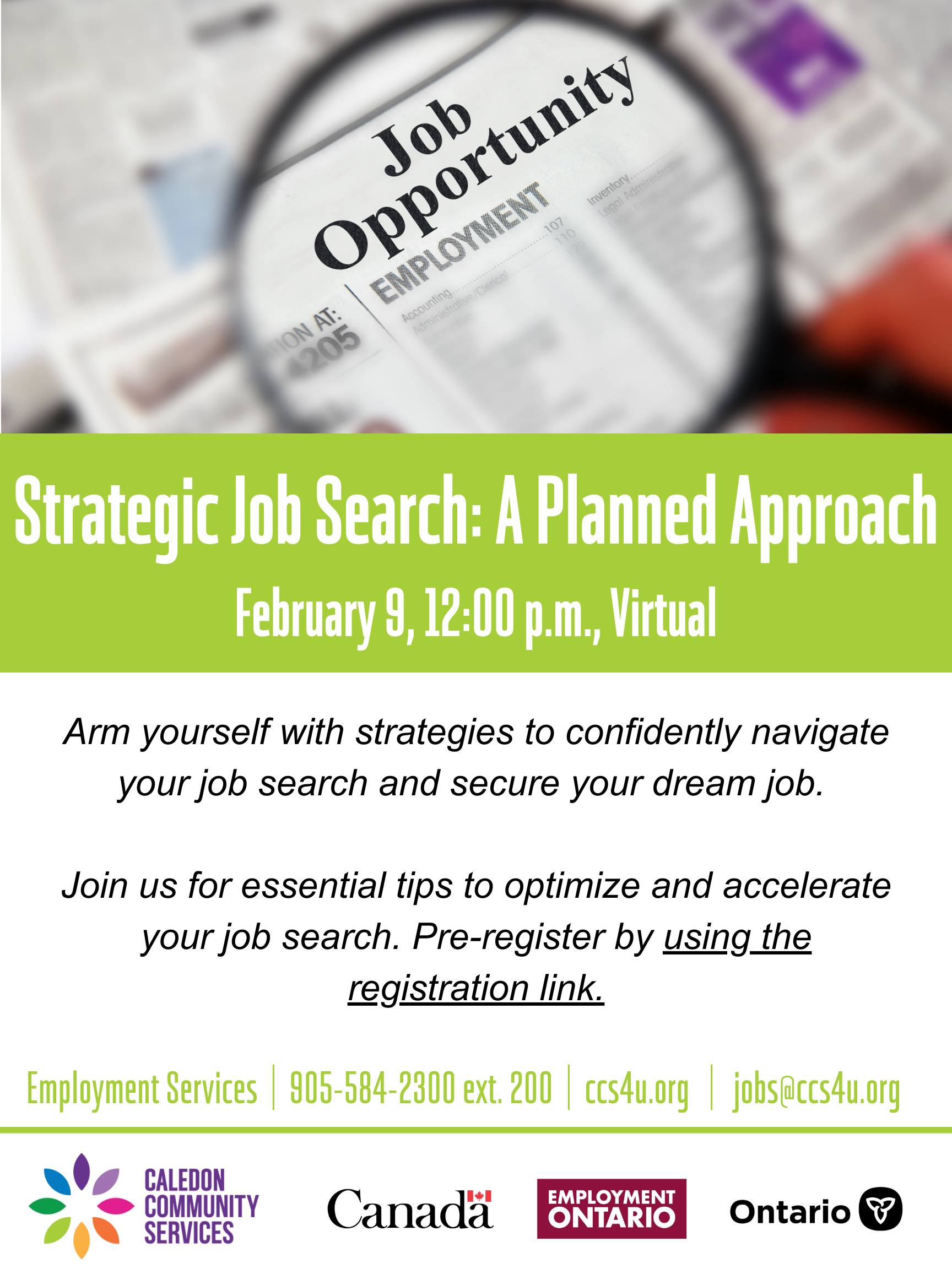 Job Search Workshop February 9th 2026