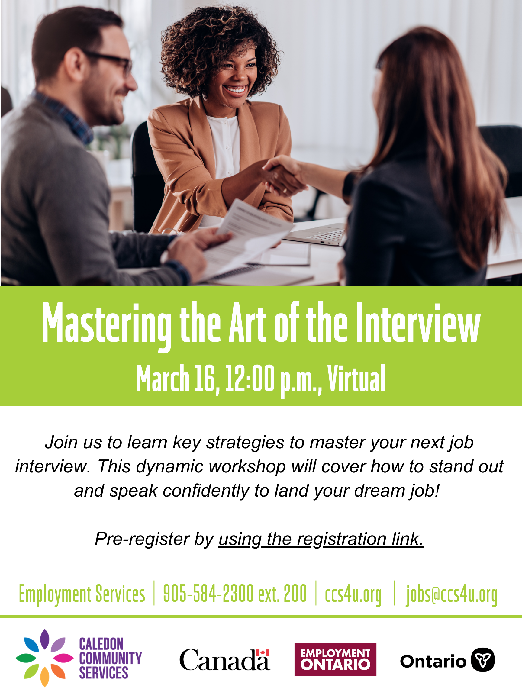 March 16 Interview Workshop