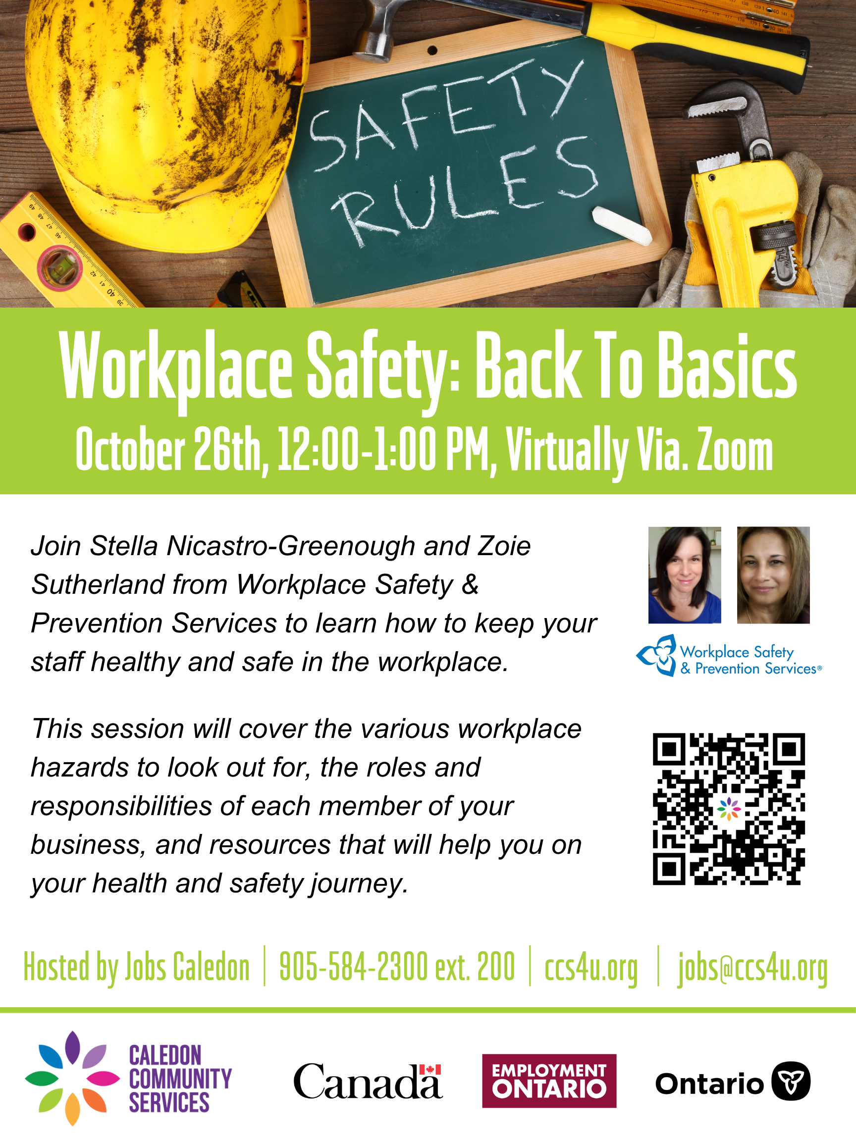 Workplace Safety Back to the Basics Workshop Oct 26 2023